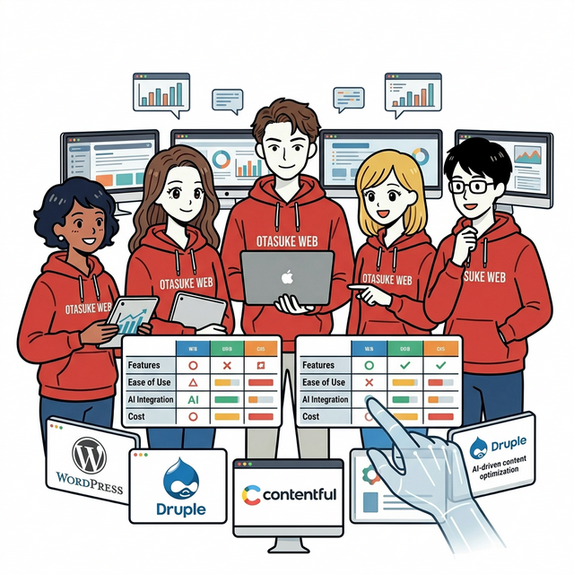 CMS比較2026年版｜WordPress・STUDIO・Wix・Shopify 目的別の選び方