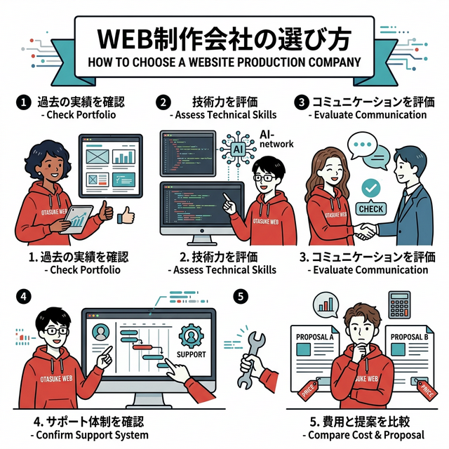 WEB制作会社の選び方 - 失敗しないための5つの基準