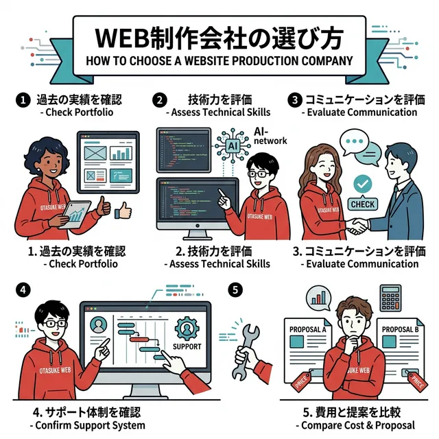ホームページ制作会社の選び方