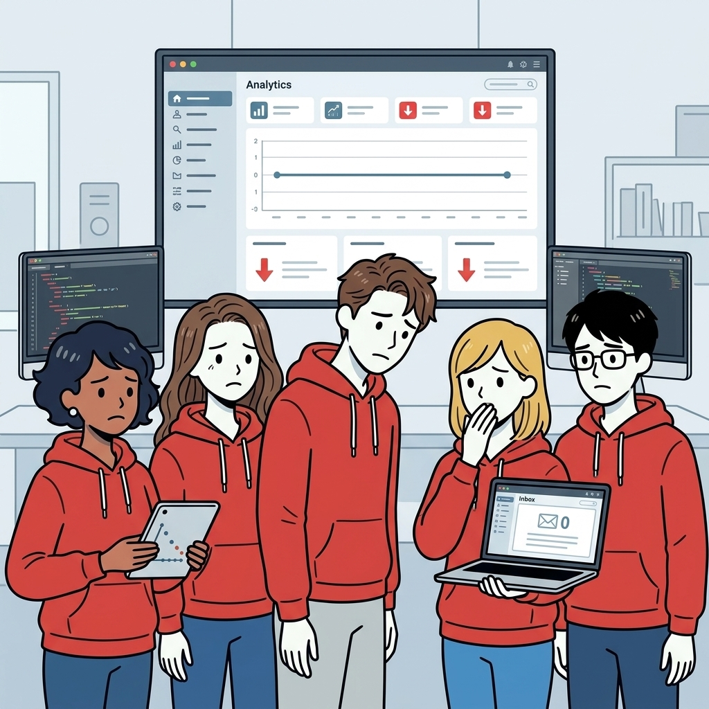 ホームページからの問い合わせが少ない